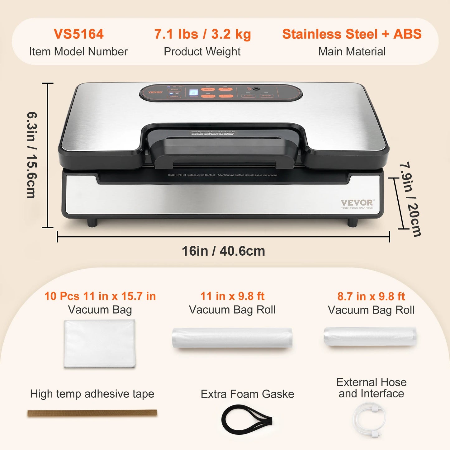 Commercial Food Packaging Vacuum Sealer
