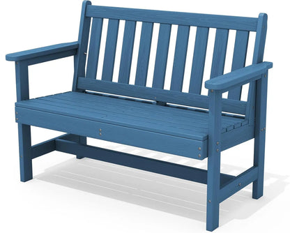 2-Person Outdoor Weatherproof HDPE Garden Bench