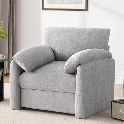 Chenille Oversized Armchair