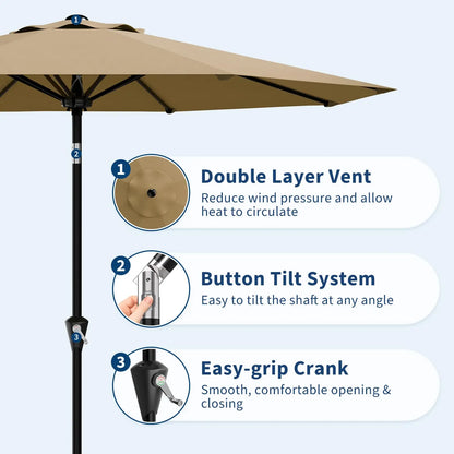 9FT Patio Umbrella