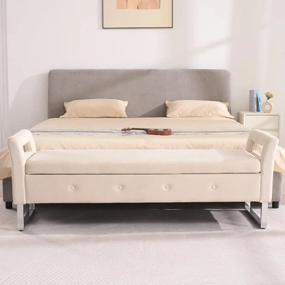 Ottoman with Storage Bench for  End of Bed