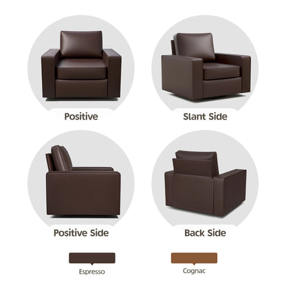 360° Swivel Accent Chair with Deep Seat