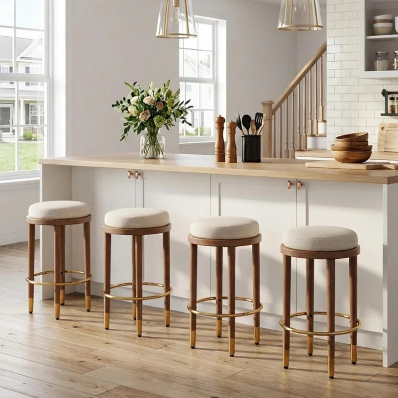 Set of 4 Counter Height Bar Stools