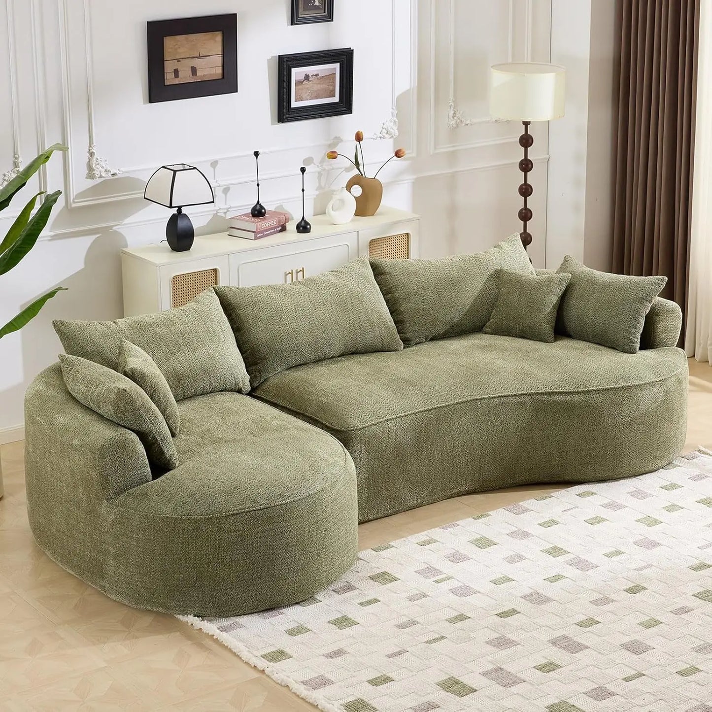 Oversized L-Shaped Boneless Deep Seat Sectional