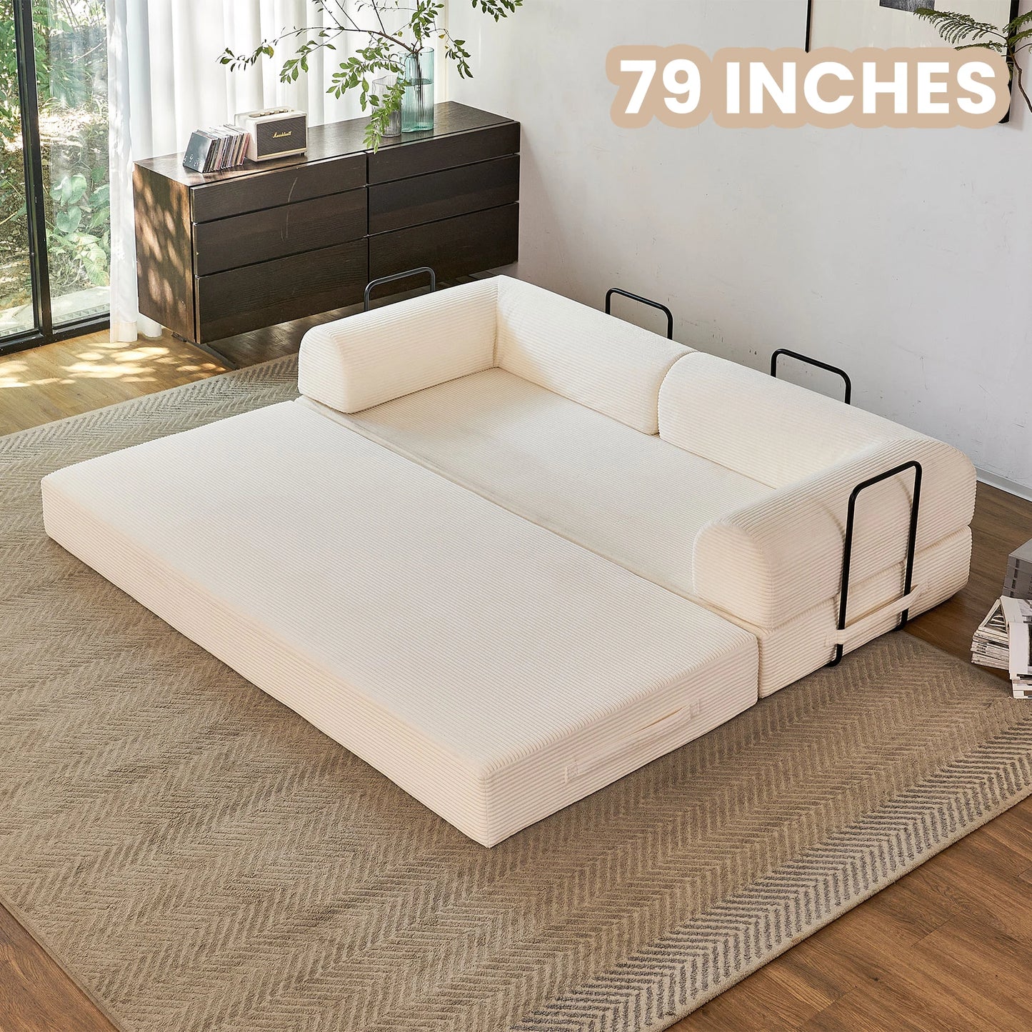 Boneless Convertible Futon Sleeper Sofa