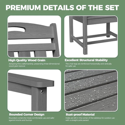 All-Weather 7-Piece Table and 6 Chairs