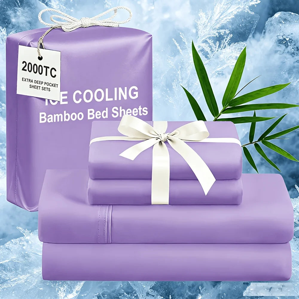 Extra Deep Bamboo Cooling Wrinkle Free Bedding