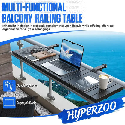 Heavy Duty Balcony Bar Table for Railings