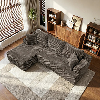 Space Saving L-Shaped Corner Sectional Sofa