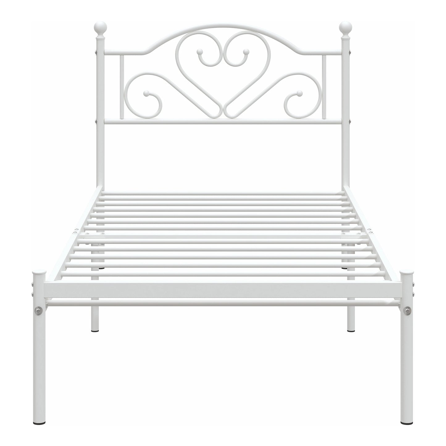 Heavy Duty Metal Twin Bed Frame with Headboard