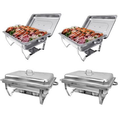 Stainless Steel Chafing Dish 2/4/6Pack Buffet Set