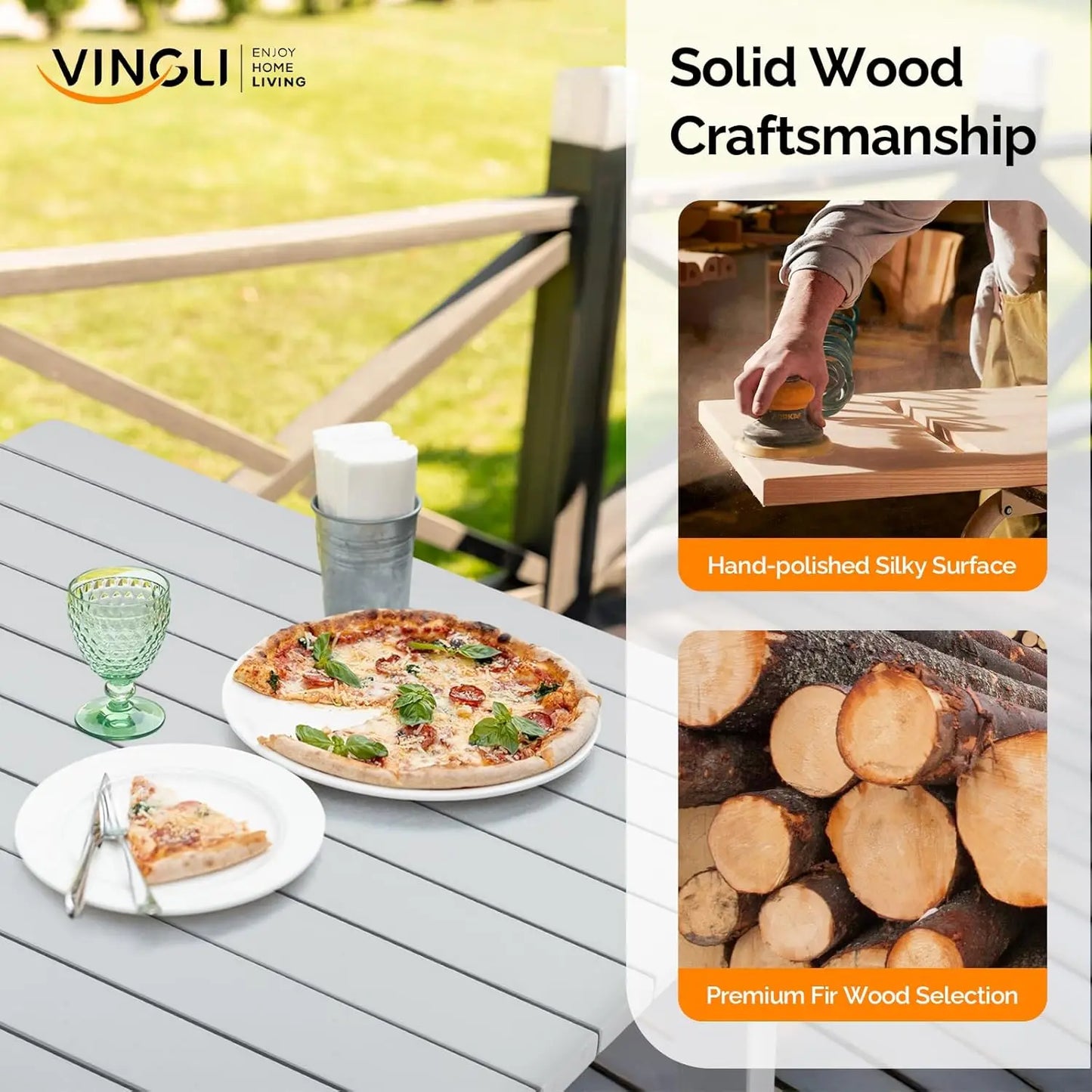 Weather-Resistant Outdoor Dining Table & Bench