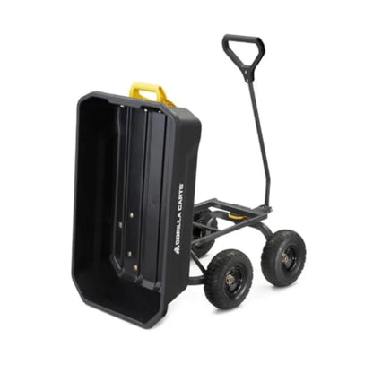Heavy-Duty Dump Cart with Quick-Release Dumping