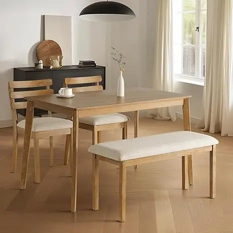 4-Piece Farmhouse Dining Set