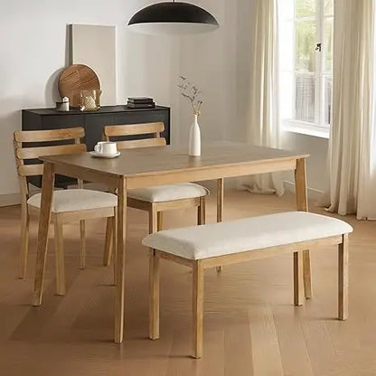 4-Piece Farmhouse Dining Set