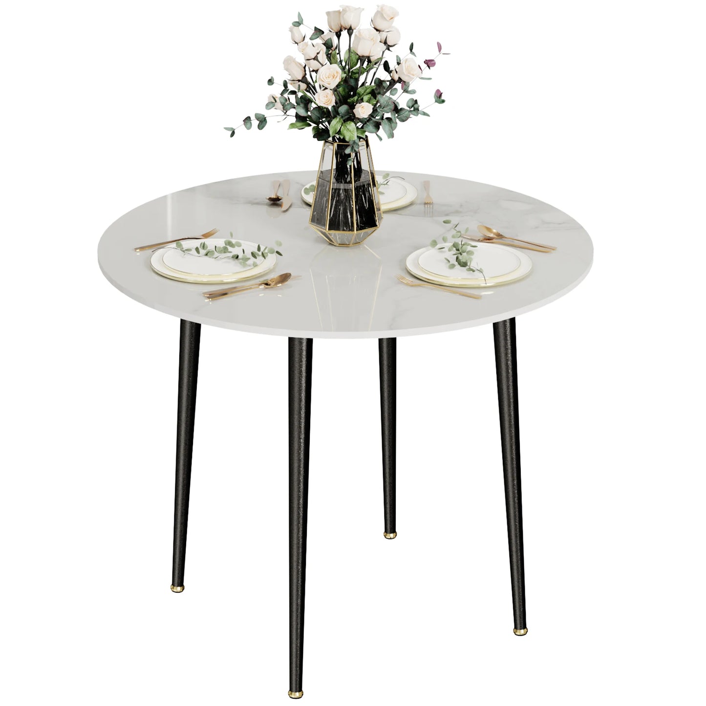 32"  Stone Round Dining Table Only