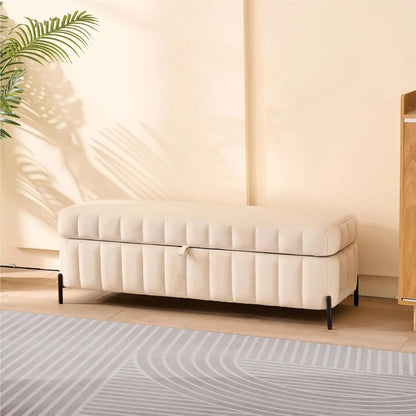 Ottoman with Storage Bench for  End of Bed