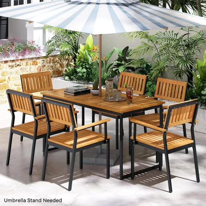 7 Piece Outdoor Dining Set for 6