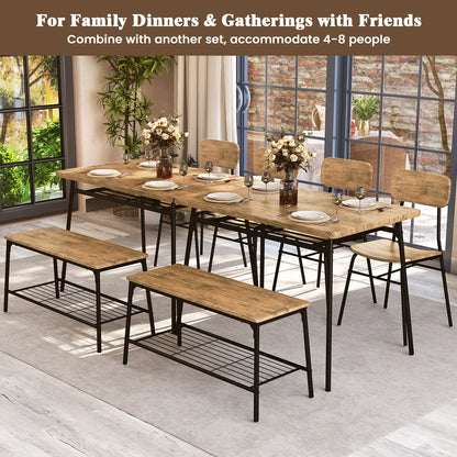 Dining Table w/ Bench and  2 Chairs