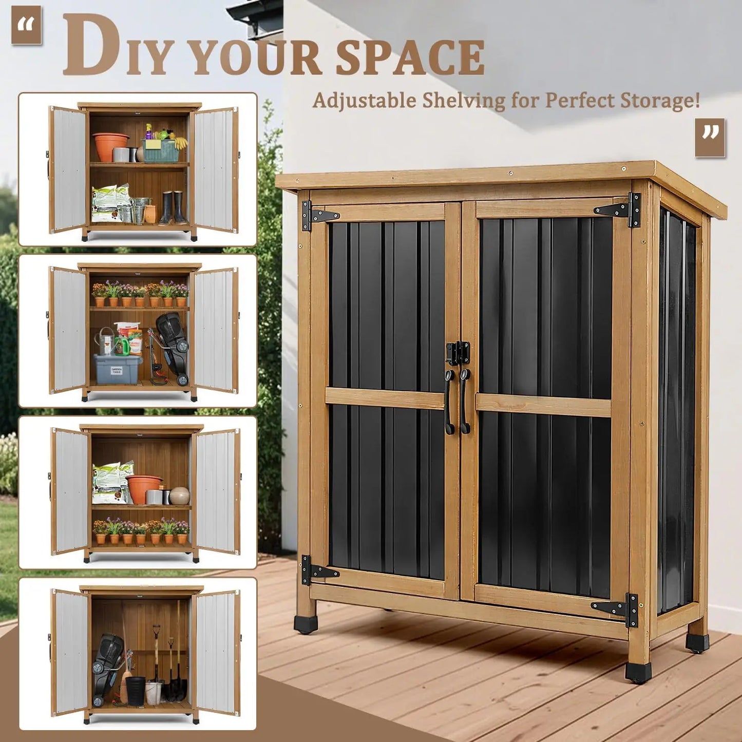 Outdoor Garden  Storage Shed or Cabinet