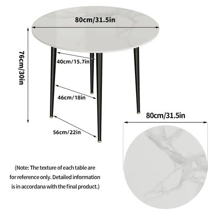 32"  Stone Round Dining Table Only