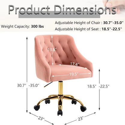 Velvet Office Chair