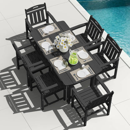 All-Weather 7-Piece Table and 6 Chairs