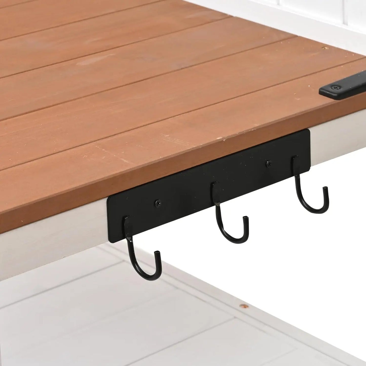 Solid Fir Wood Potting Bench with Hutch