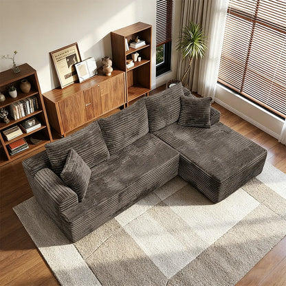 Space Saving L-Shaped Corner Sectional Sofa