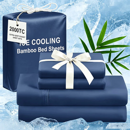 Extra Deep Bamboo Cooling Wrinkle Free Bedding