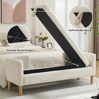 Ottoman with Storage Bench for  End of Bed