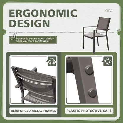 Set of 6 Patio Dining Chairs