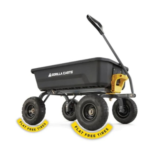 Heavy-Duty Dump Cart with Quick-Release Dumping