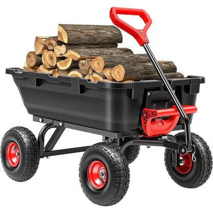 900LB Capacity Heavy-Duty Garden Dump Cart