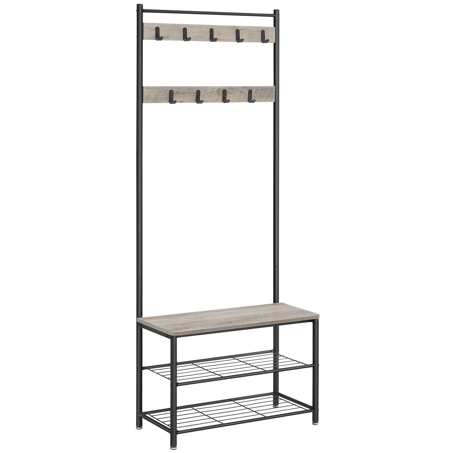 Coat Rack with Shoe Storage