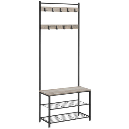 Coat Rack with Shoe Storage