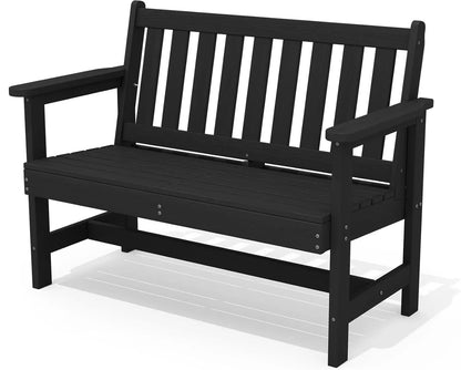2-Person Outdoor Weatherproof HDPE Garden Bench