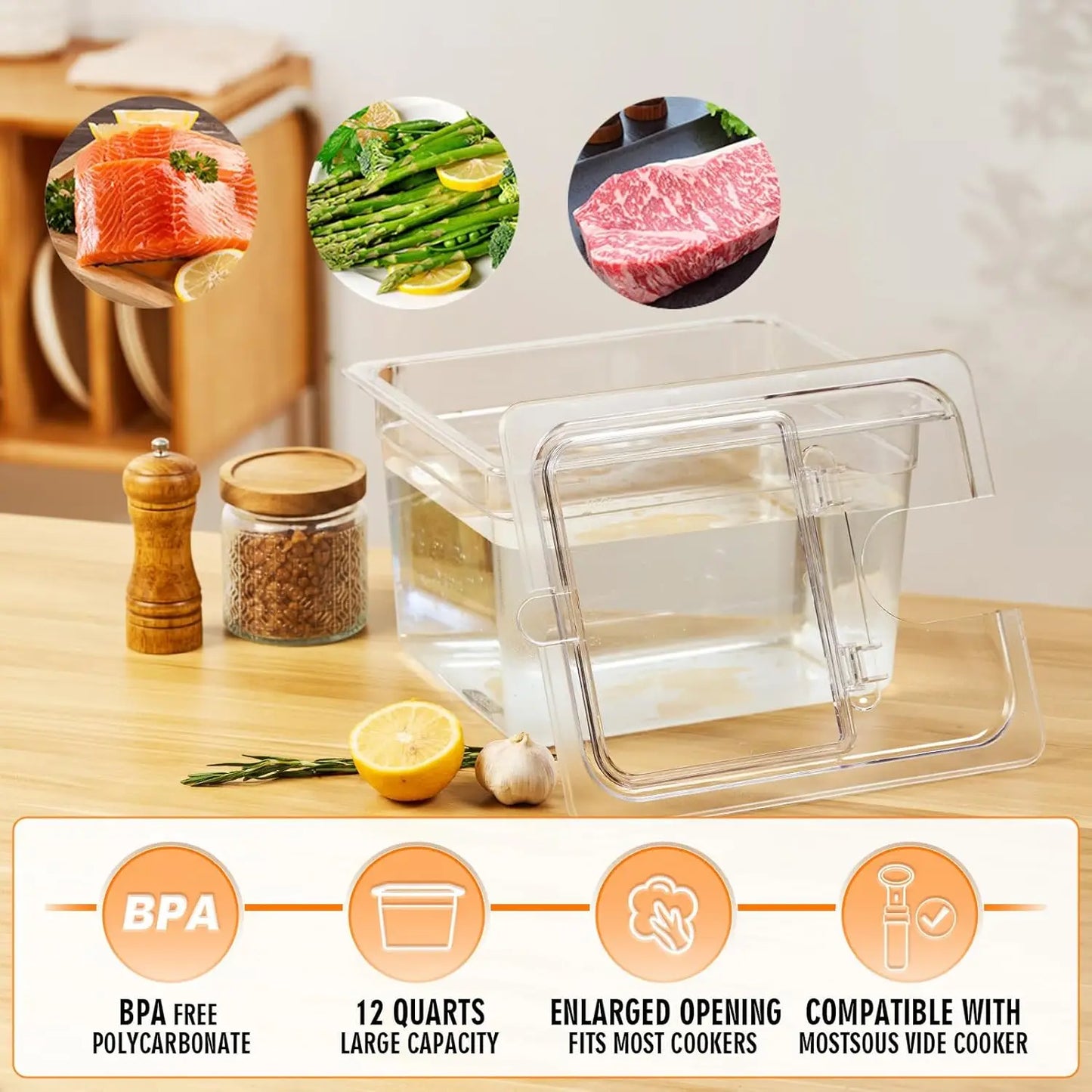 Sous Vide Container 12 Quart