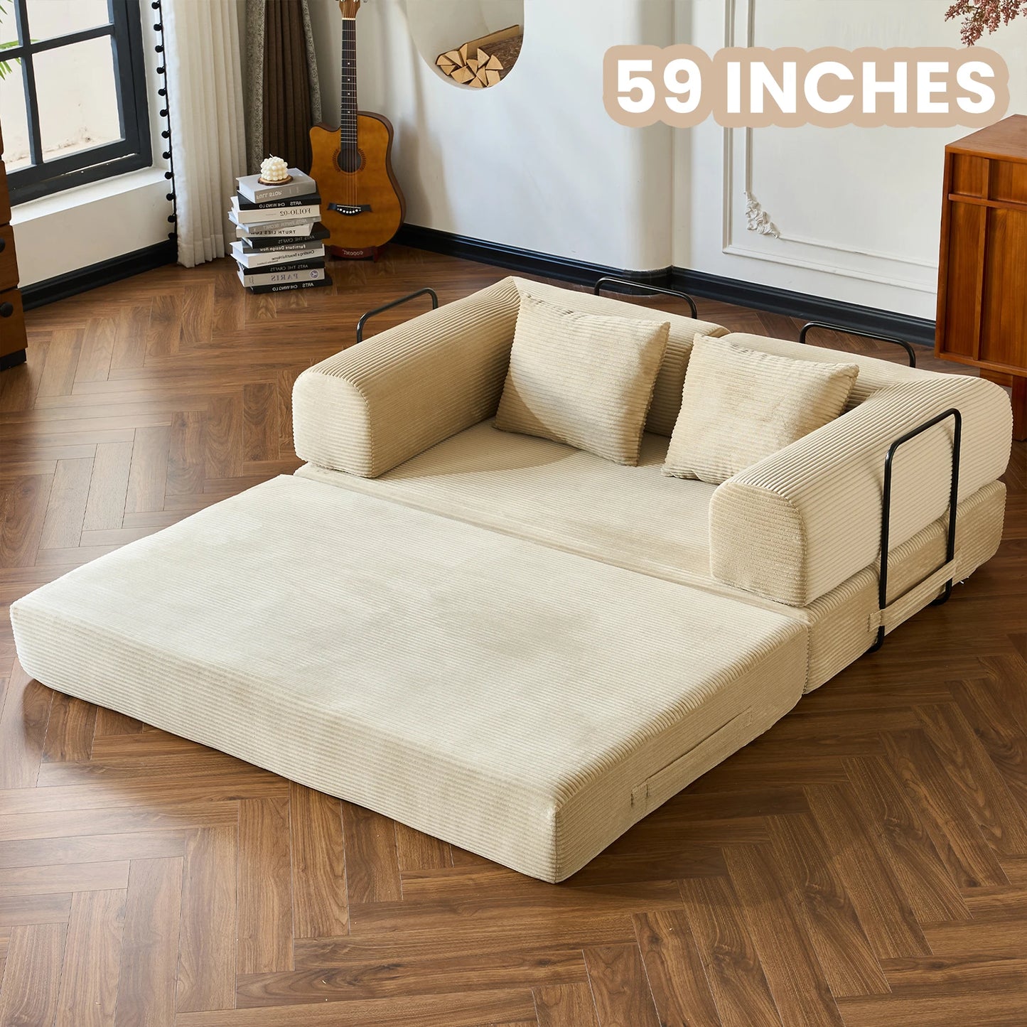 Boneless Convertible Futon Sleeper Sofa