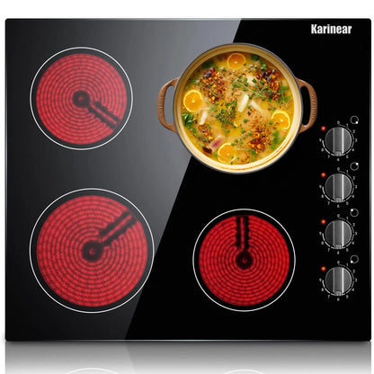 24 Inch 4 Burners Electric Cooktop