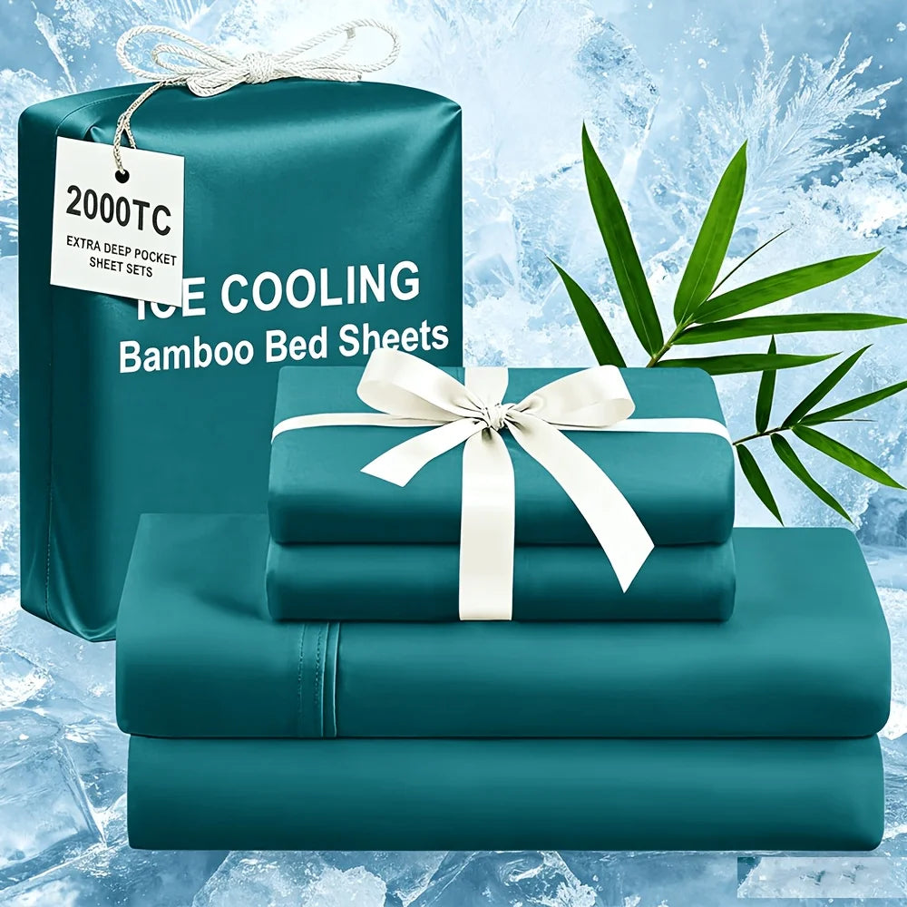 Extra Deep Bamboo Cooling Wrinkle Free Bedding