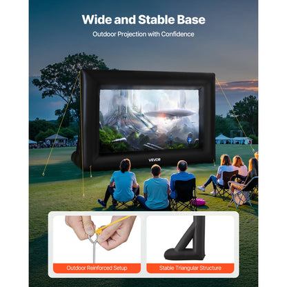 Inflatable Projector Screen with 120W Air Blower