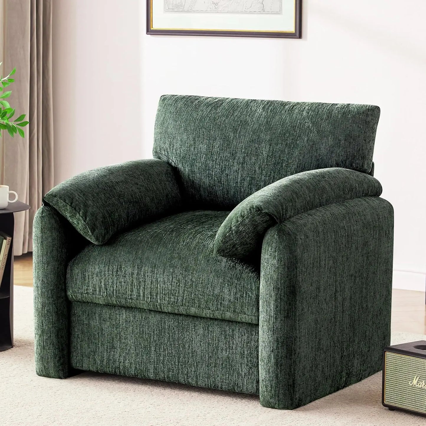 Chenille Oversized Armchair