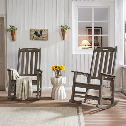 HDPE Weather Resistant Oversized Outdoor Rocking Chair