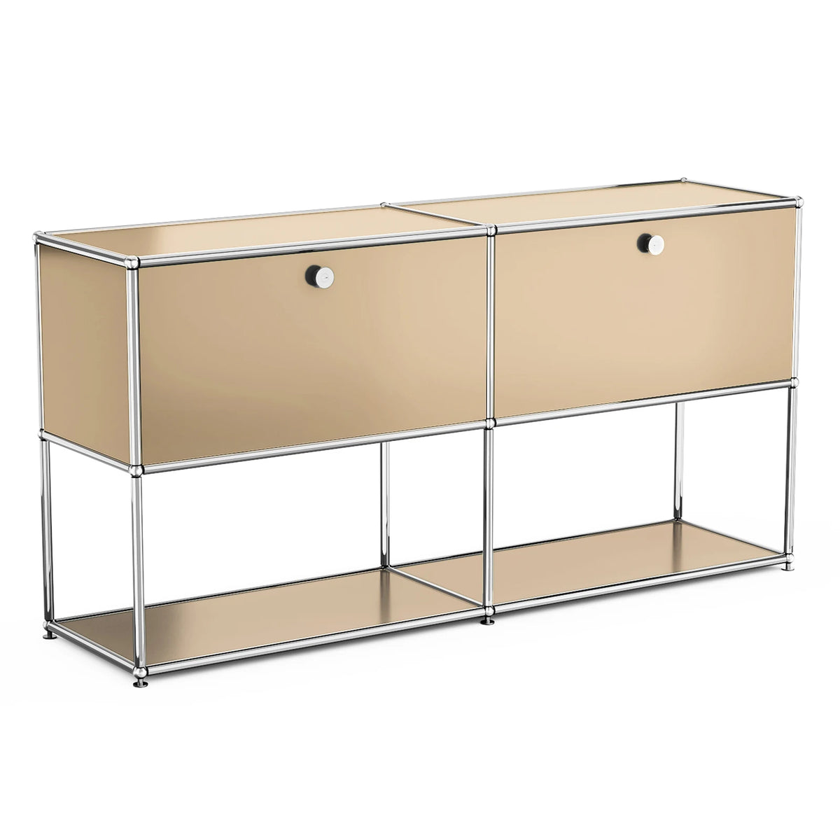 File Cabinet with Stainless Steel Frame