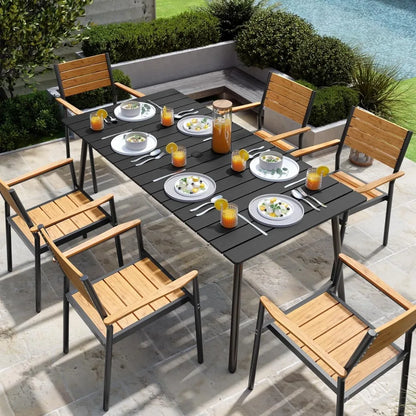 70inch Outdoor Dining Table for 6