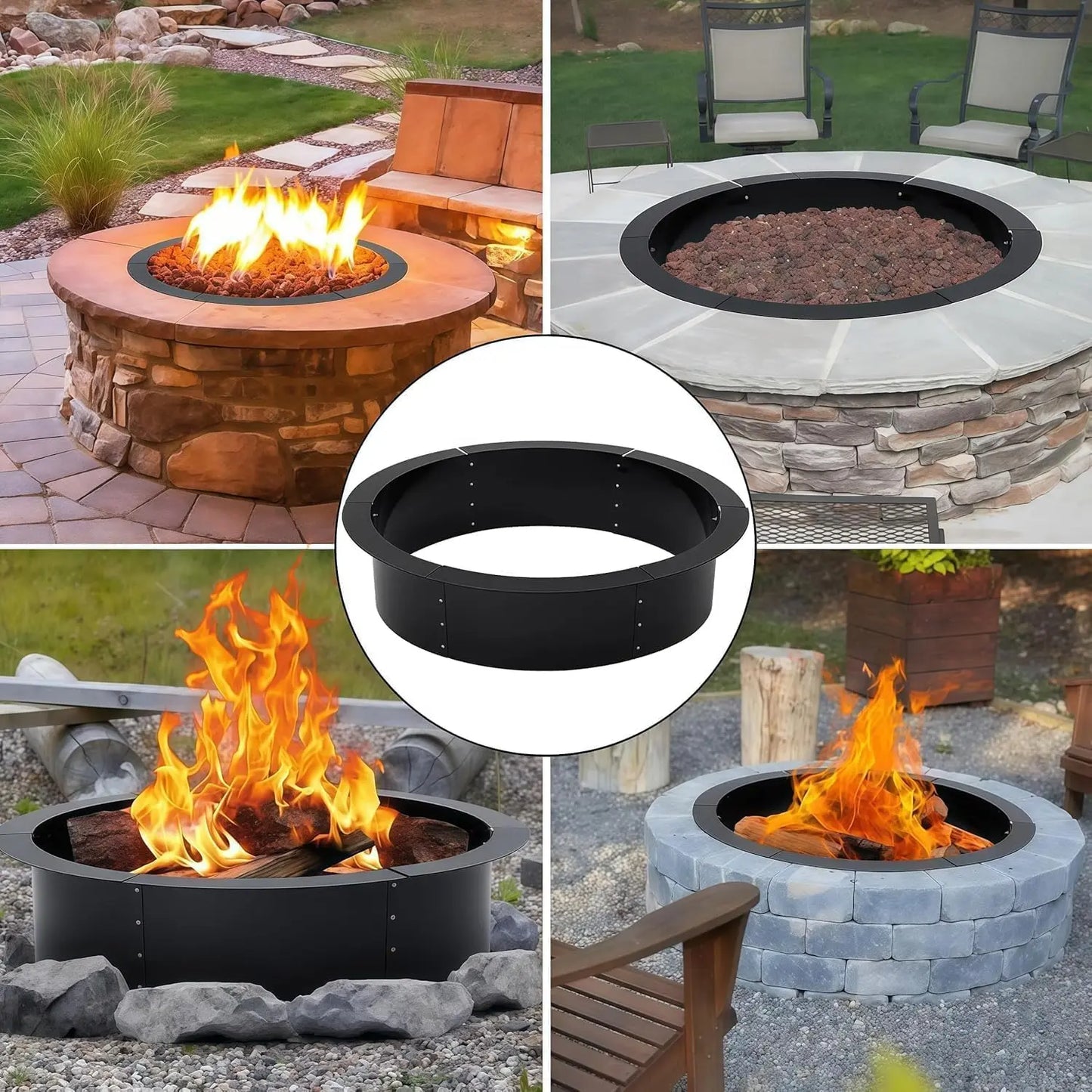 Round Fire Pit Ring 48/60 Inch