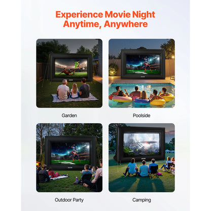 Inflatable Projector Screen with 120W Air Blower
