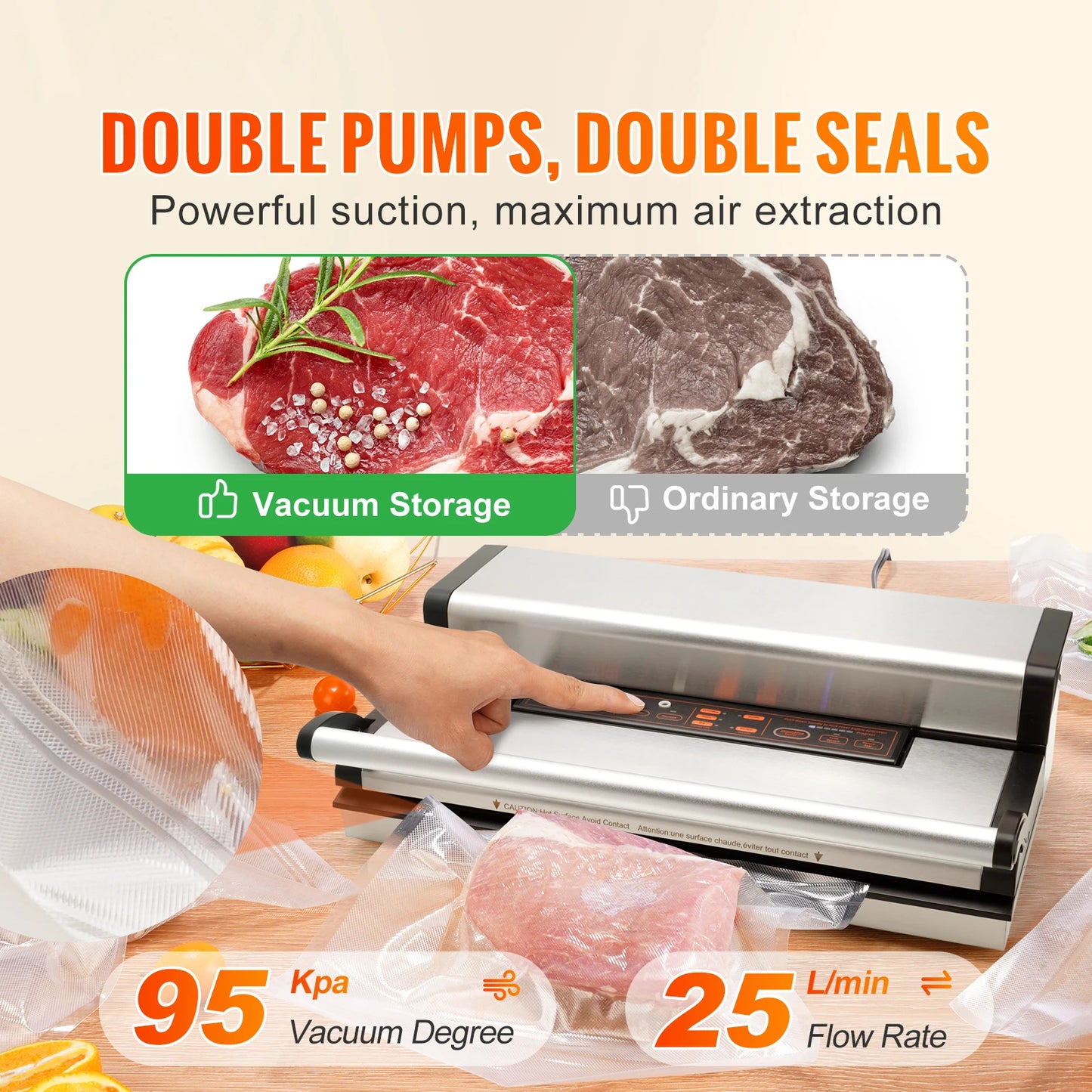 Commercial Food Packaging Vacuum Sealer
