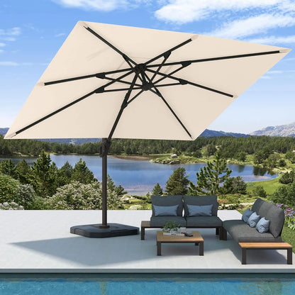 9' X 12' Cantilever Umbrella with Base